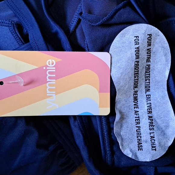 Yummie Maia Plunge One-piece Swimsuit Navy 6 - Picture 12 of 12